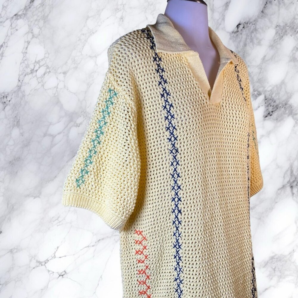 Zara Crochet Knit Shirt - Picture 9 of 11
